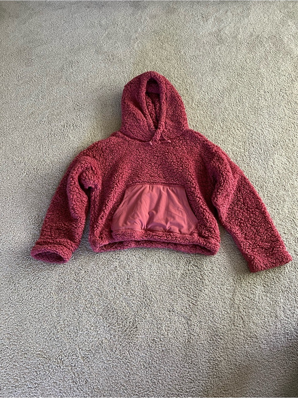 Zella Plush Sherpa Hoodie - Rose Pink